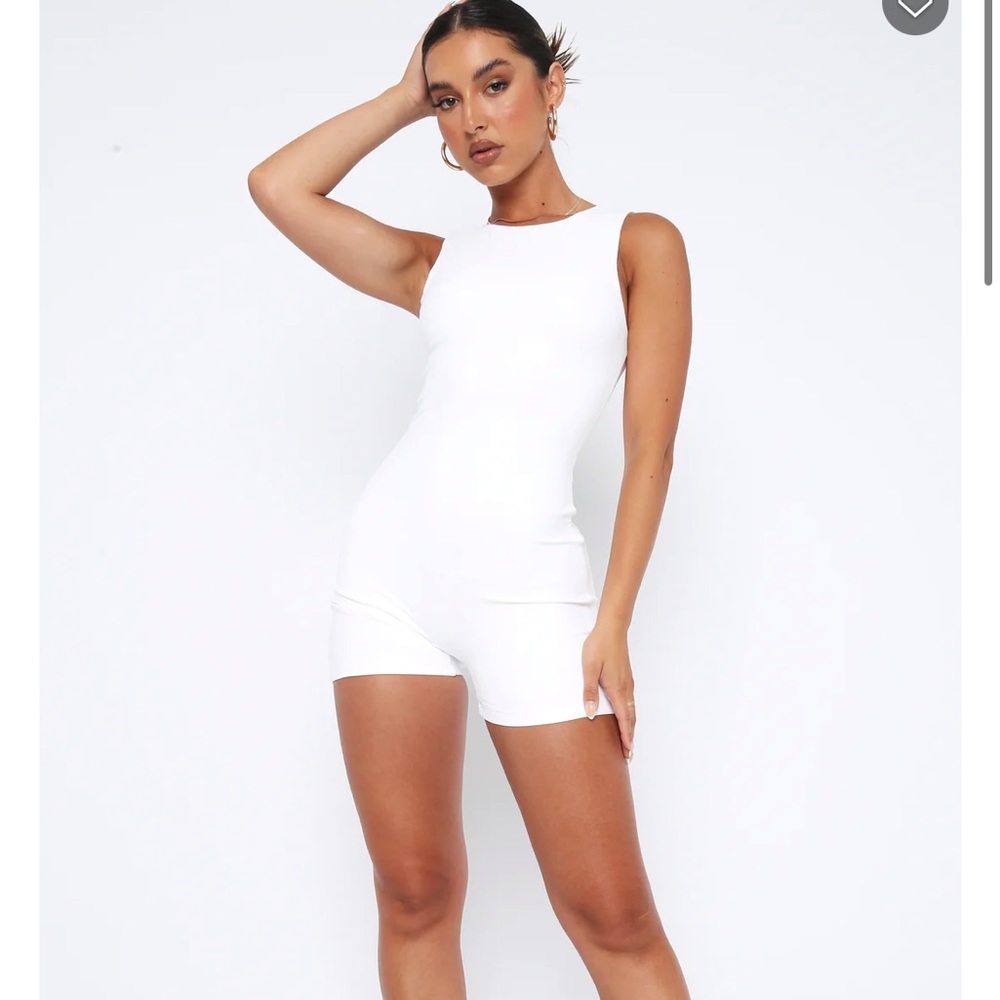 Live Freely Playsuit White